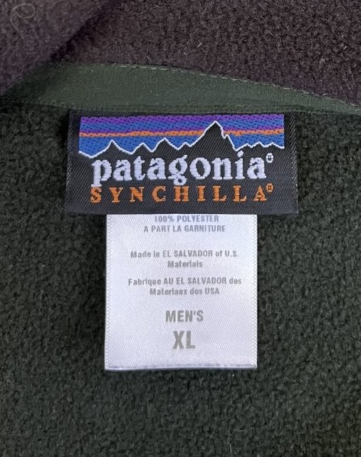 画像2: 07'S PATAGONIA シンチラ フルジップジャケット ブラック (VINTAGE)