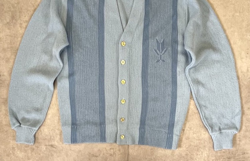画像: 60'S SEARS アクリル カーディガン サックスブルー (VINTAGE) 
