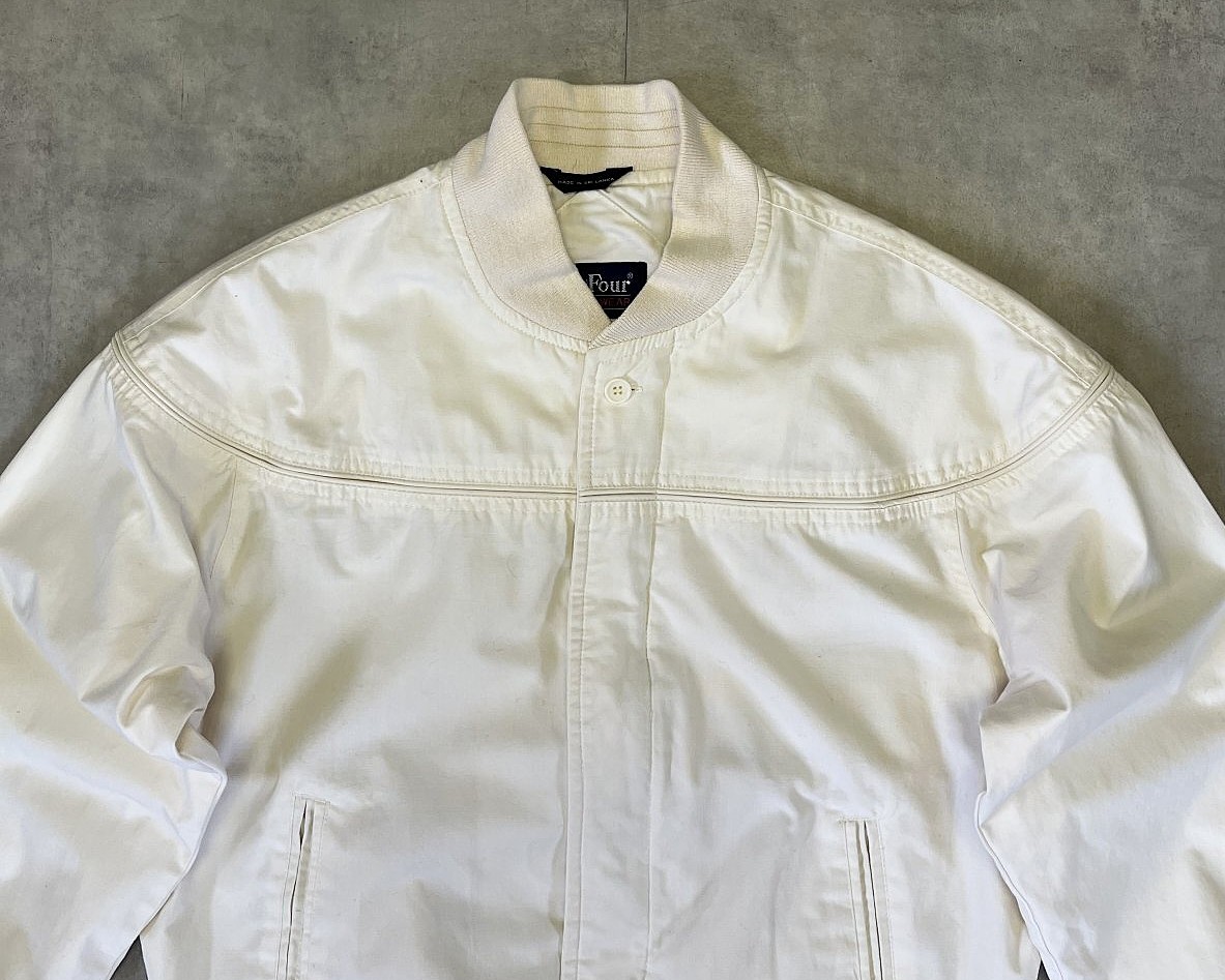 画像: 90'S PAR FOUR SPORTSWEAR カップショルダー ダービージャケット ホワイト (VINTAGE)