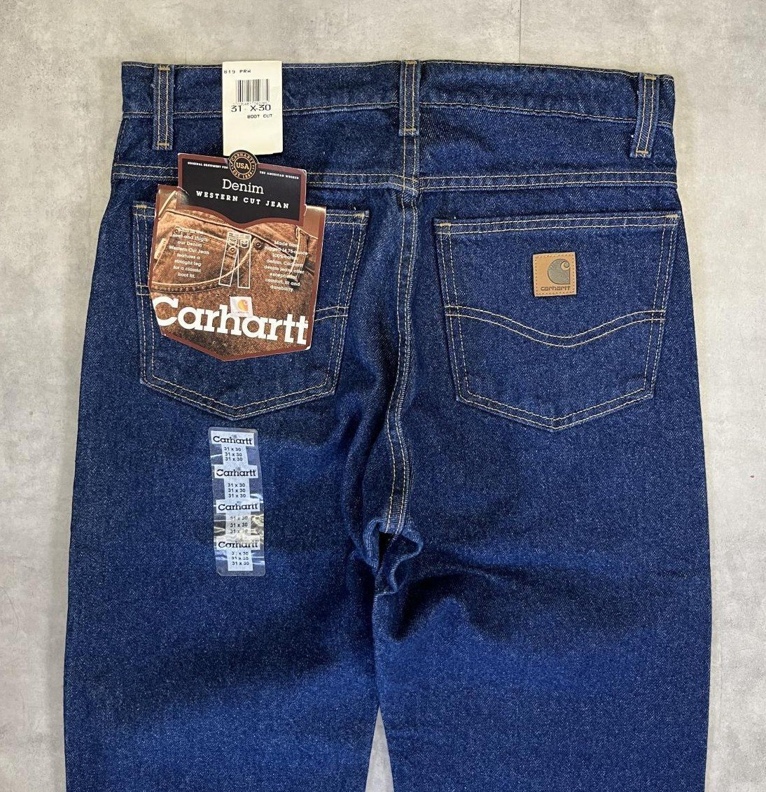 画像: 00'S CARHARTT デニム ジーンズ インディゴ W31L30 USA製 (DEADSTOCK)