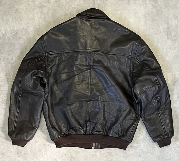 画像5: 90'S LL Bean "A-2" レザー フライトジャケット ダークブラウン USA製 (VINTAGE)