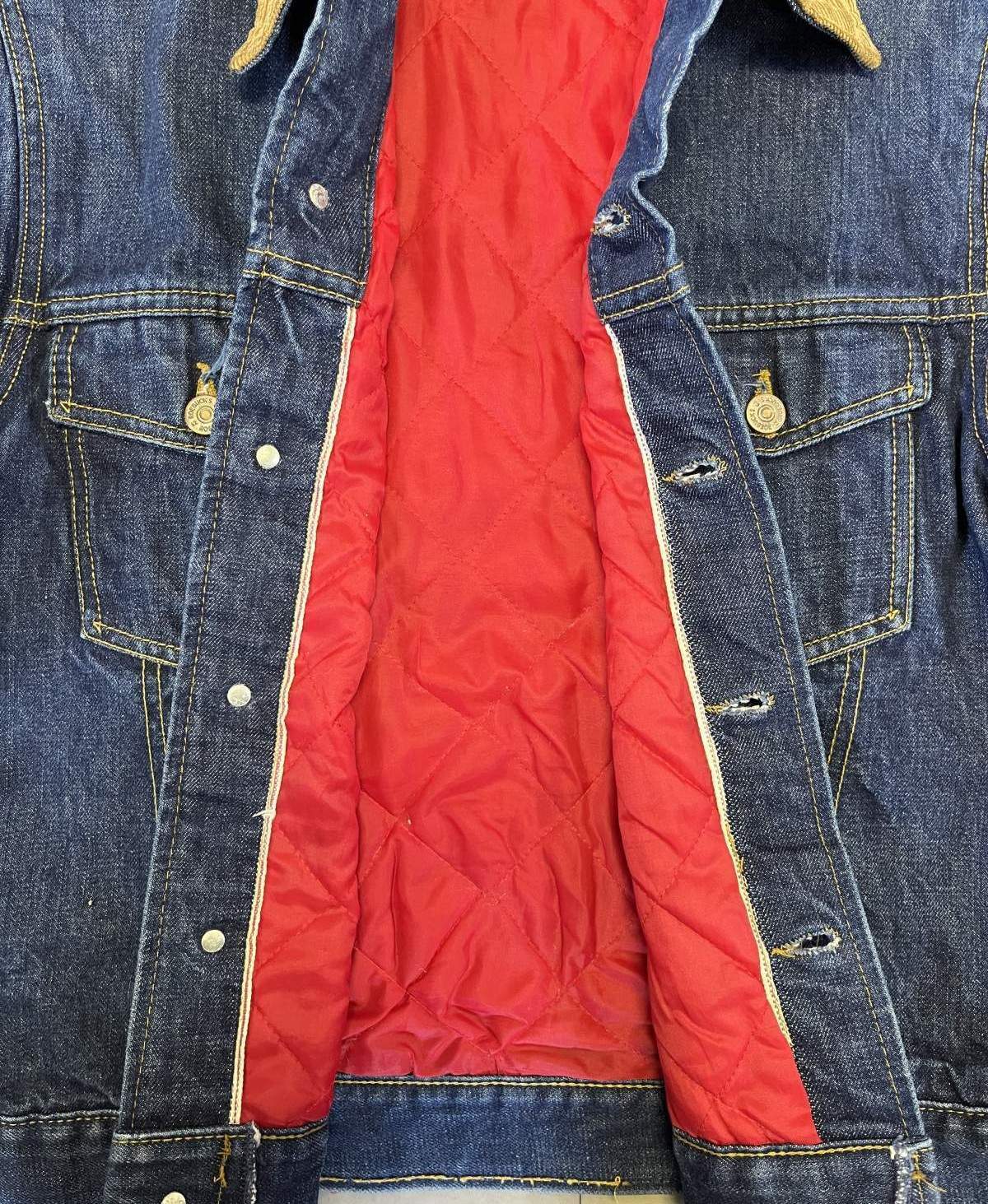 画像3: 70'S ROEBUCKS 裏地キルティング 耳付きデニムジャケット インディゴ (VINTAGE)