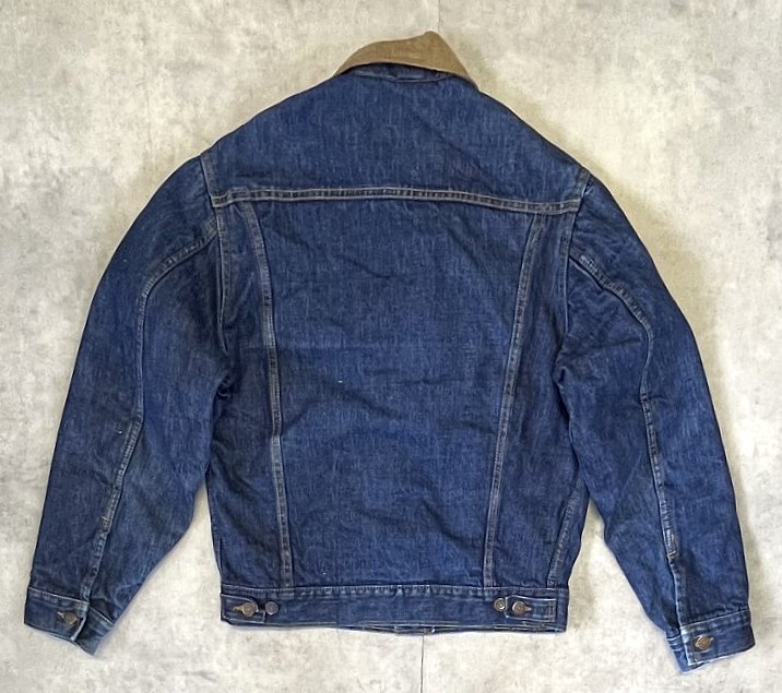 画像5: 70'S ROEBUCKS 裏地キルティング 耳付きデニムジャケット インディゴ (VINTAGE)