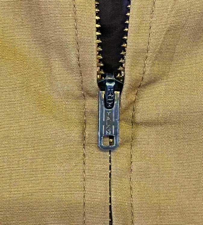 画像4: 70'S SEARS チンスト付き スタンドカラー ドリズラージャケット TALONジップ ライトブラウン (VINTAGE)