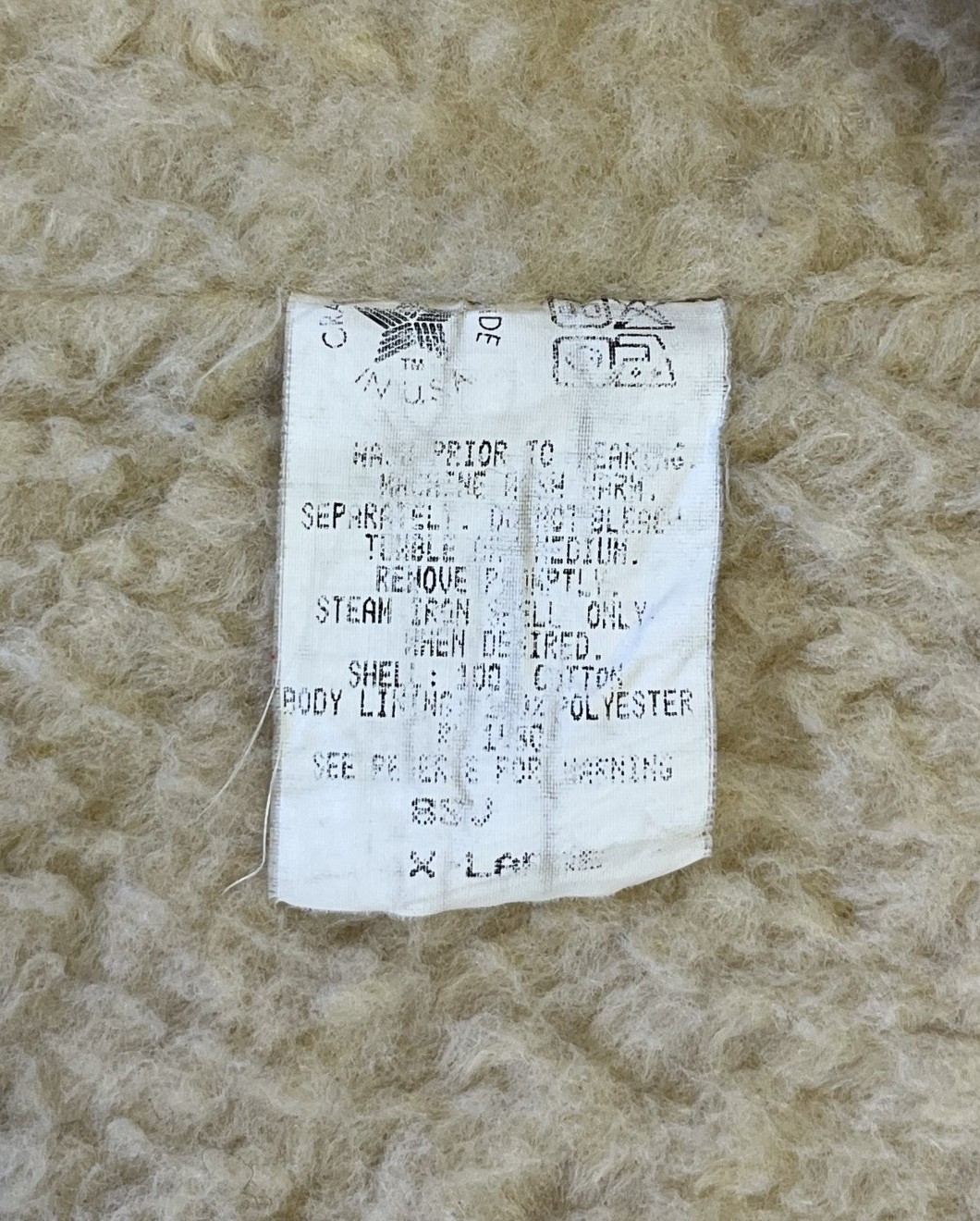 画像2: 80'S CARHARTT 裏地ボア デニムベスト インディゴ USA製 (VINTAGE)