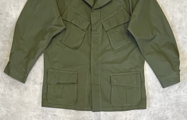 画像: 60'S アメリカ軍 US ARMY "JUNGLE FATIGUE" リップストップ ファティーグジャケット L-SHORT (DEADSTOCK)