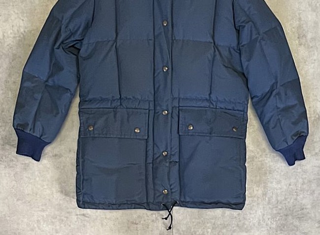 画像: 80'S EDDIE BAUER "KARAKORAM" 黒タグ フード付き ダウンジャケット ネイビー (VINTAGE)