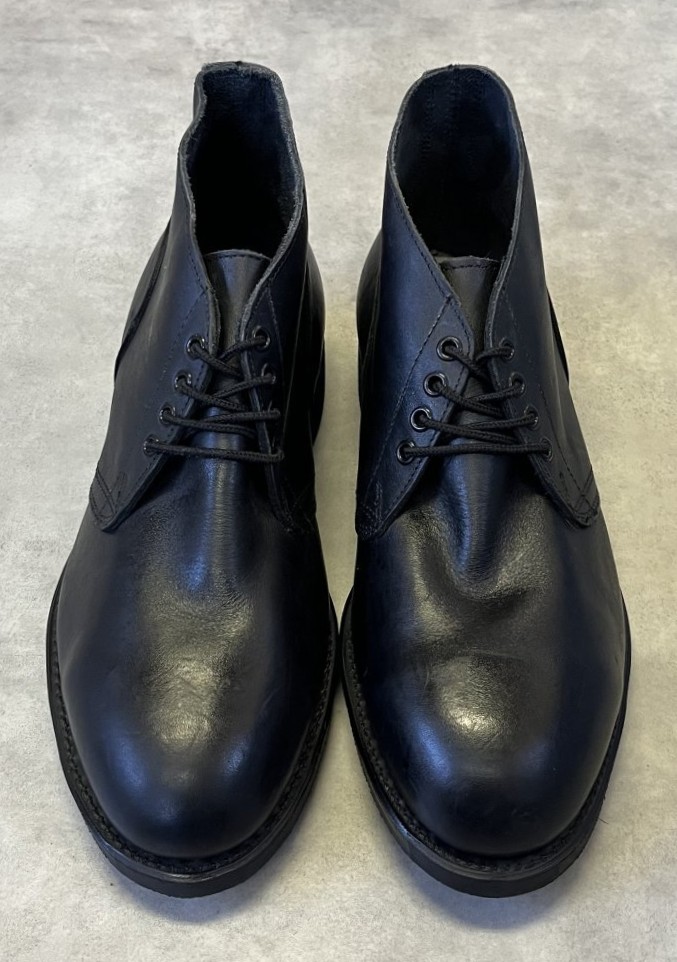 画像: 80'S アメリカ軍 US NAVY "ADDISON SHOE CO製" スチールトゥ レザー チャッカブーツ ブラック (DEADSTOCK)