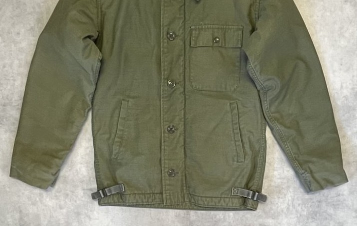 画像: 80'S アメリカ軍 US NAVY "A-2" デッキジャケット ミリタリーグリーン (VINTAGE)