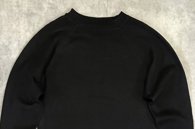 画像: 80'S TULTEX ラグランスリーブ スウェットシャツ ブラック USA製 (VINTAGE)