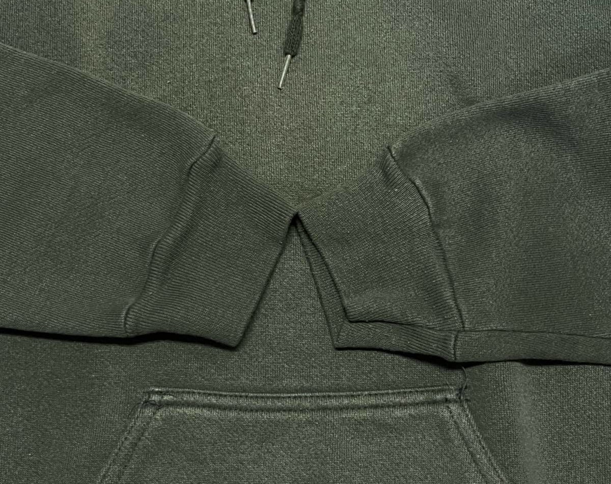 画像: 90'S DISCUS ATHLETIC 脇の下ガゼット付き スウェット パーカー フェードグリーン USA製 (VINTAGE)