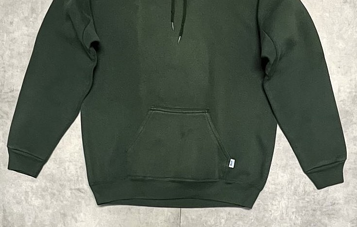 画像: 90'S DISCUS ATHLETIC 脇の下ガゼット付き スウェット パーカー フェードグリーン USA製 (VINTAGE)