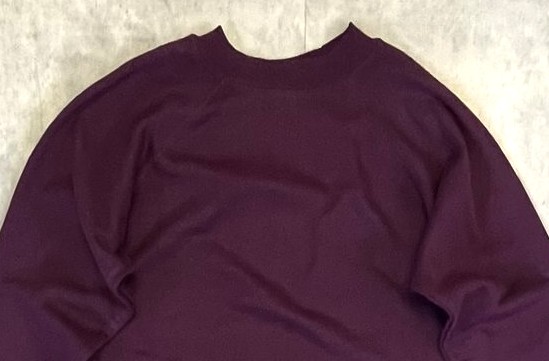 画像: 80'S HANES ラグランスリーブ スウェットシャツ ダークワインレッド USA製 (VINTAGE)