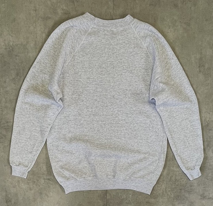 画像3: 90'S HANES ラグランスリーブ スウェットシャツ アッシュグレー USA製 (VINTAGE)