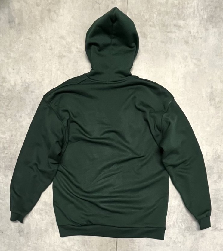 画像4: 90'S PLUMA 裏サーマル ダブルフェイス スウェットパーカー アルミジップ ダークグリーン (VINTAGE)