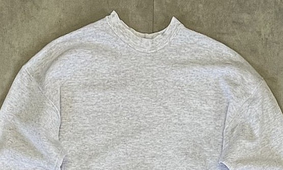 画像: 90'S UNKNOWN クルーネック スウェットシャツ アッシュグレー USA製 (VINTAGE)