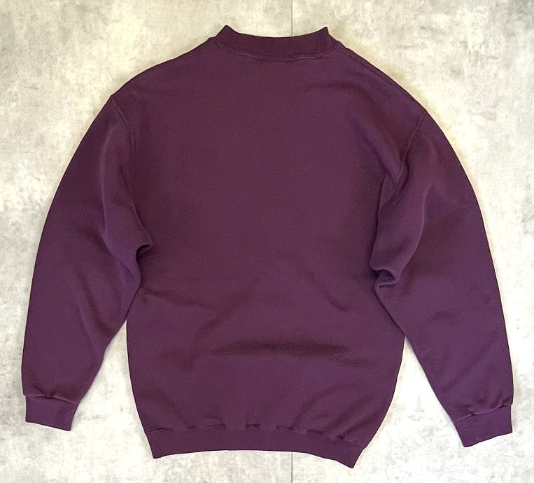 画像3: 90'S HONORS クルーネック スウェットシャツ ワインレッド USA製 (VINTAGE)