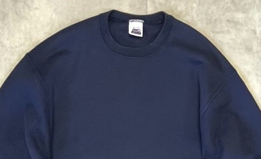 画像: 90'S BVD クルーネック スウェットシャツ ネイビー USA製 (VINTAGE)