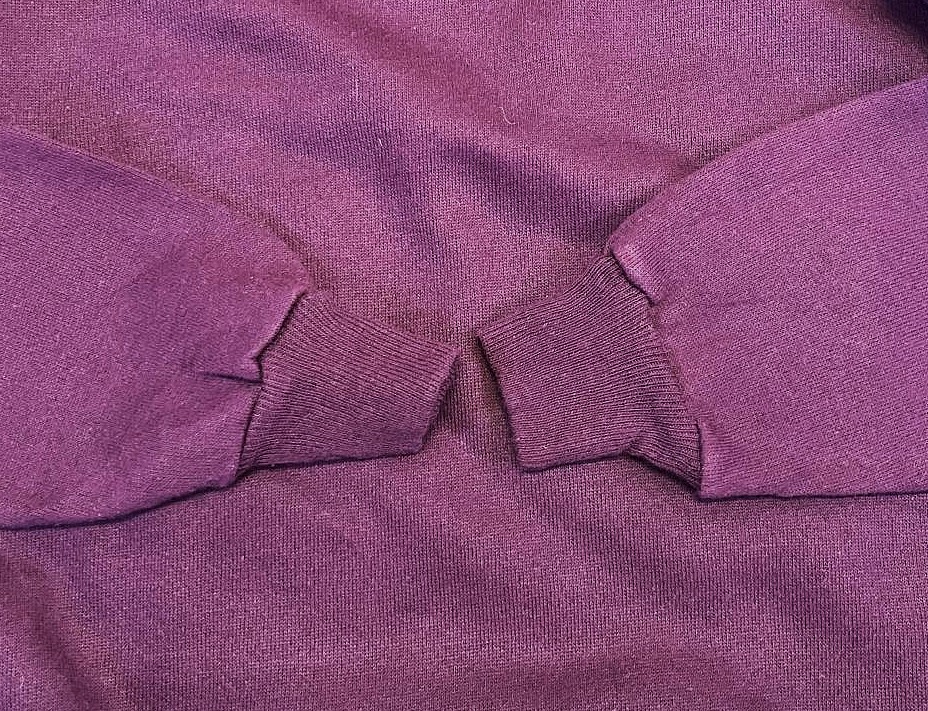 画像: 80'S HANES ラグランスリーブ スウェットシャツ ダークワインレッド USA製 (VINTAGE)