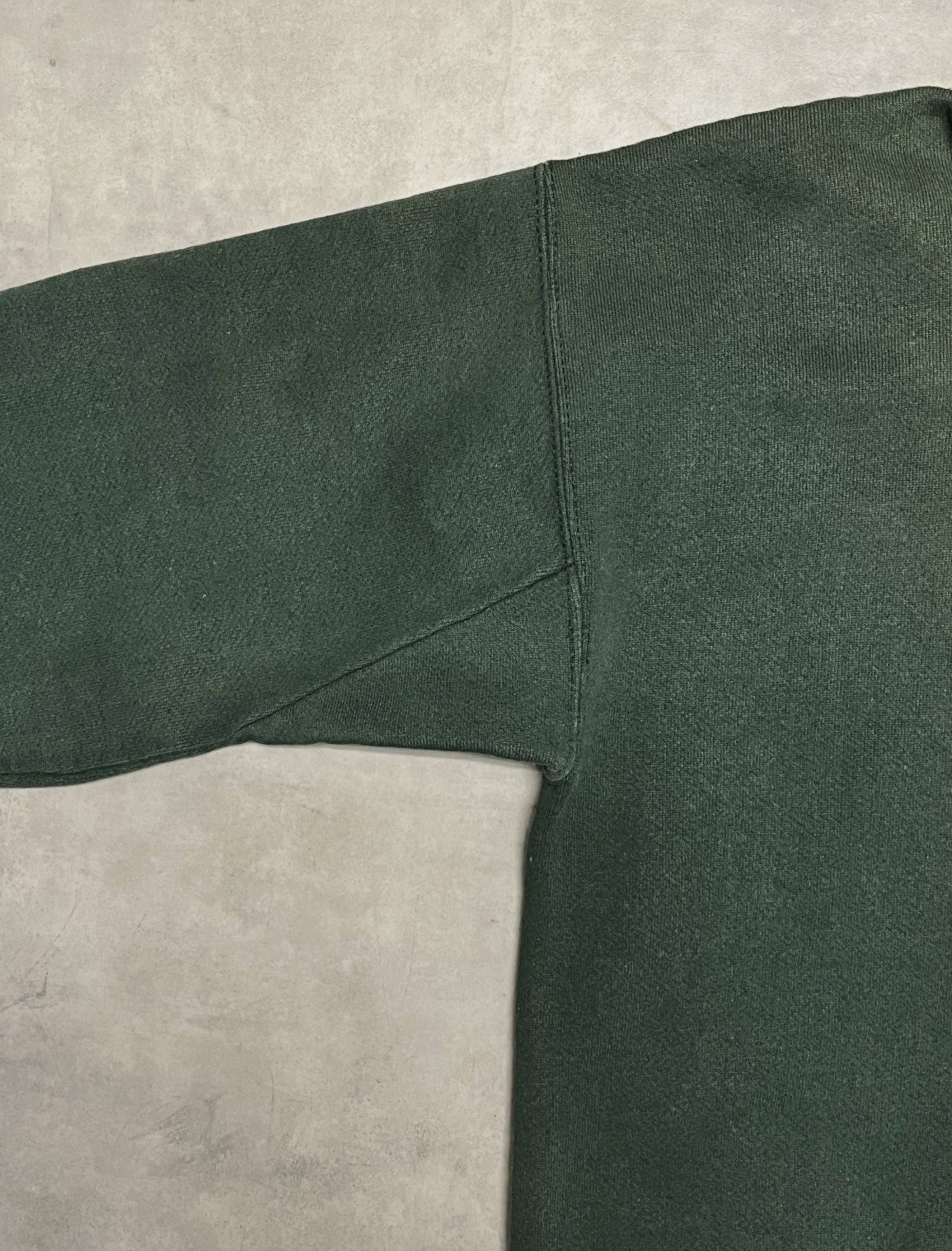 画像3: 90'S DISCUS ATHLETIC 脇の下ガゼット付き スウェット パーカー フェードグリーン USA製 (VINTAGE)