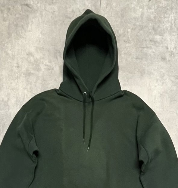 画像: 90'S DISCUS ATHLETIC 脇の下ガゼット付き スウェット パーカー フェードグリーン USA製 (VINTAGE)