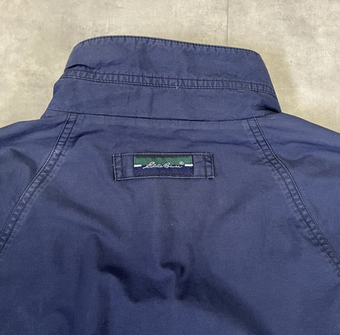 画像6: 90'S EDDIE BAUER 白タグ コットン ドリズラージャケット ネイビー (VINTAGE)