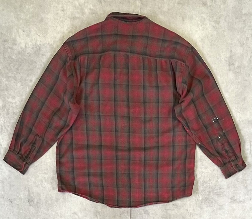 画像3: 90'S LL Bean ヘビーフランネル ワークシャツ チェック柄 (VINTAGE)
