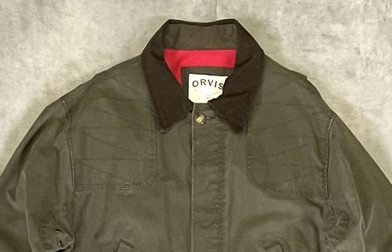 画像: 00'S ORVIS 襟コーデュロイ ハンティングジャケット オリーブ (VINTAGE)