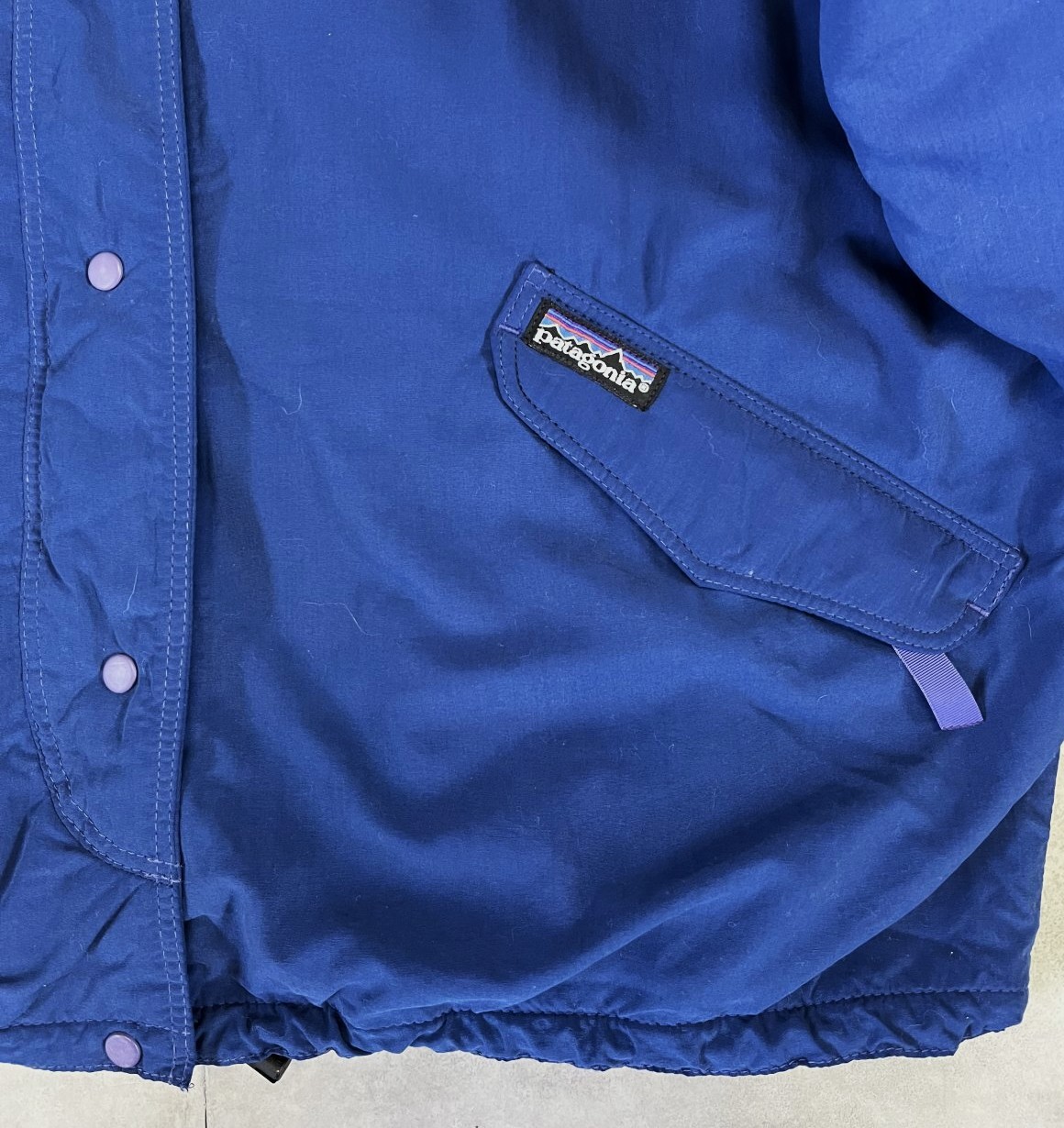 画像4: 80'S PATAGONIA ”SOFT SHELL CAPILENE JACKET" 旧タグ 裏地フリース ソフトシェルジャケット ネイビー USA製 (VINTAGE)