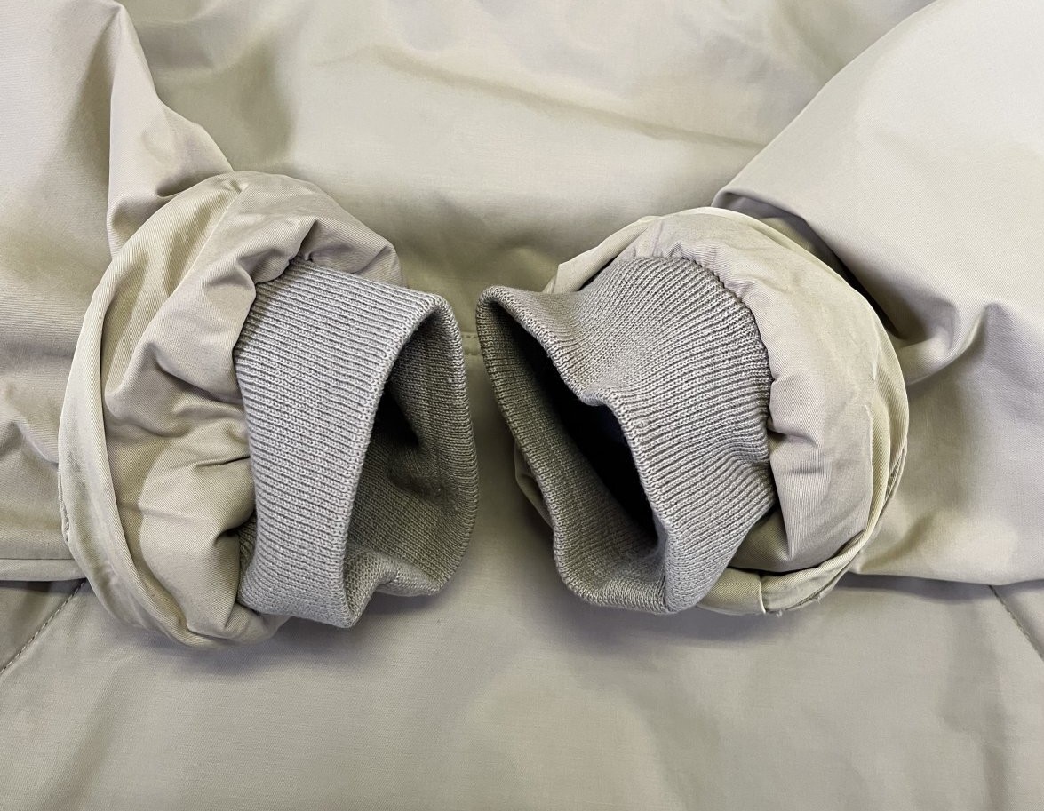 画像: 00'S J.CREW 旧タグ コットン/ナイロン 裏地フリース アノラック ベージュ (VINTAGE)