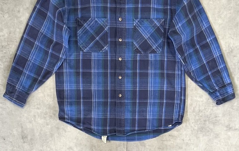 画像: 90'S ST JOHN'S BAY ヘビーフランネル ワークシャツ チェック柄 (VINTAGE)