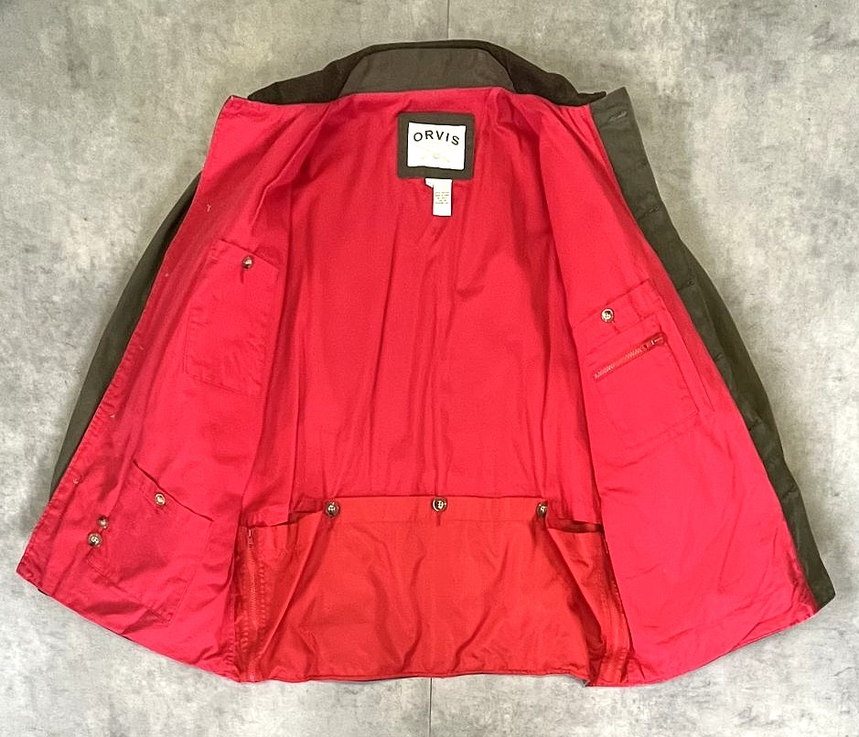画像4: 00'S ORVIS 襟コーデュロイ ハンティングジャケット オリーブ (VINTAGE)