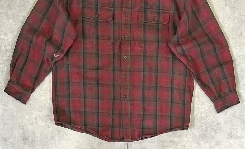 画像: 90'S LL Bean ヘビーフランネル ワークシャツ チェック柄 (VINTAGE)