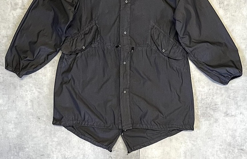 画像: 80'S アメリカ軍 US ARMY コットン スノーカモパーカー 後染めブラック (VINTAGE)