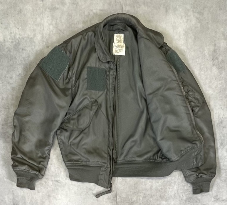 画像3: 80'S アメリカ軍 USAF "CWU-36/P"  初期モデル アラミド フライトジャケット セージグリーン (VINTAGE) 