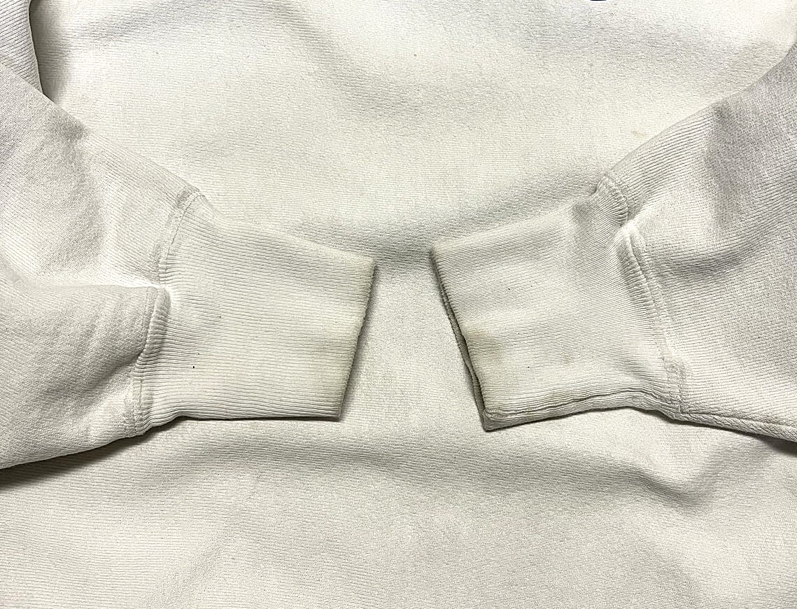 画像: 90'S CHAMPION 刺繍タグ リバースウィーブ 無地 ホワイト USA製 (VINTAGE)