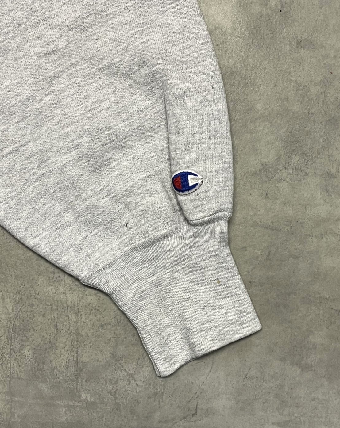 画像4: 90'S CHAMPION "KELLOGG" 刺繍タグ リバースウィーブ グレー USA製 (VINTAGE)