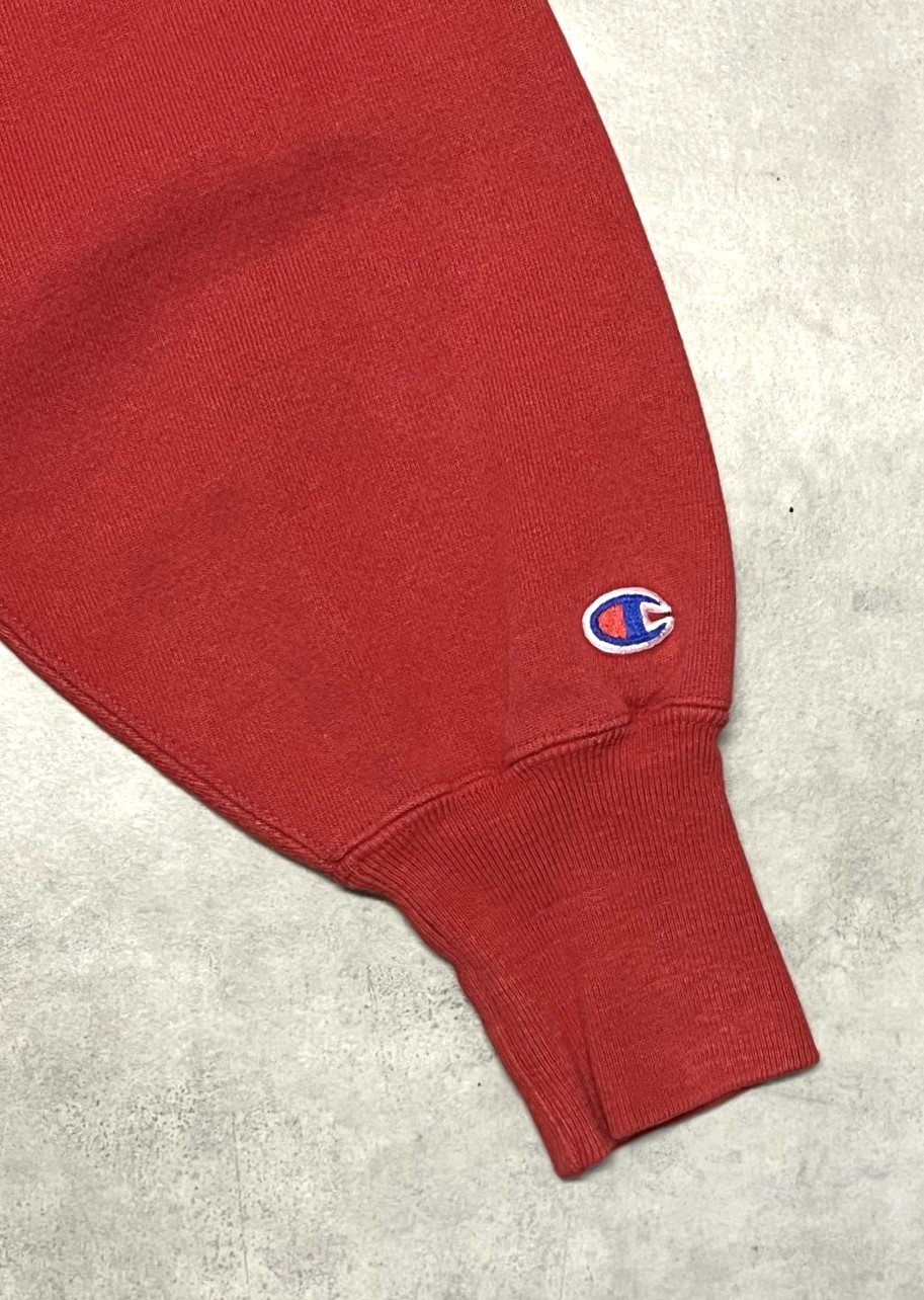 画像4: 90'S CHAMPION "WISCONSIN" 刺繍タグ リバースウィーブ レッド USA製 (VINTAGE)