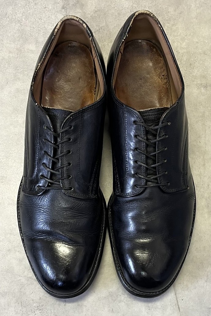 画像: 50'S アメリカ軍 US NAVY "SPORTWELT SHOE CO製" 6アイレット レザーソール サービスシューズ (VINTAGE)