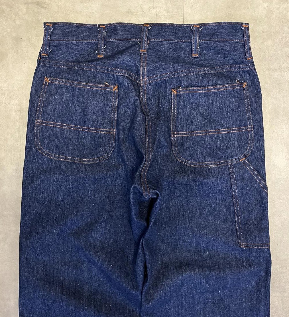 画像: 70'S BIG MAC トップスナップボタン デニム ペインターパンツ インディゴ SCOVILLジップ (MINT CONDITION)