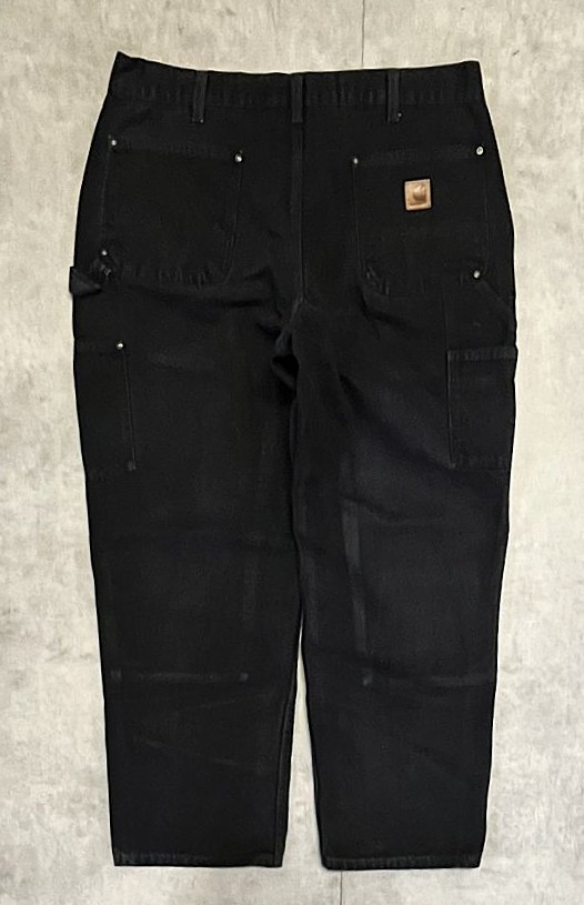 画像3: CARHARTT ダブルニー ダック ペインターパンツ ブラック W38L30 (VINTAGE)