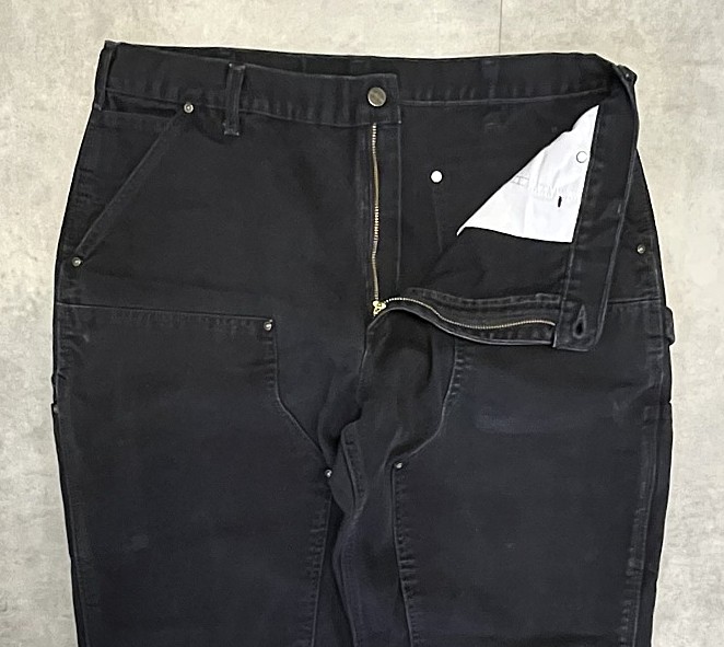 画像: CARHARTT ダブルニー ダック ペインターパンツ ブラック W38L30 (VINTAGE)