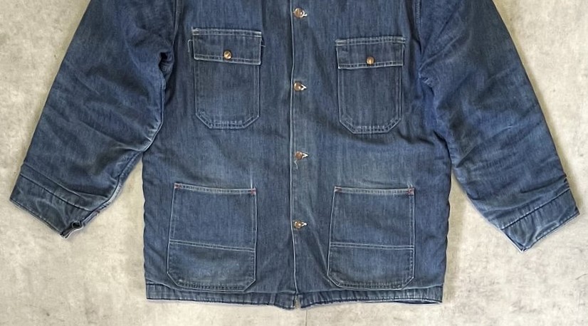 画像: 70'S BIG MAC 裏地ブランケット デニム カバーオール インディゴ USA製 (VINTAGE)