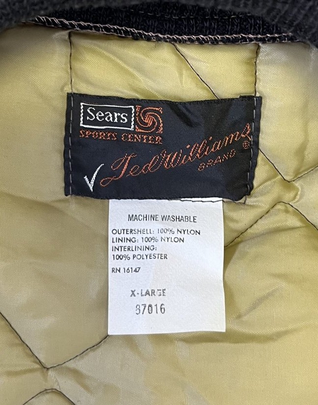 画像2: 70'S SEARS "TED WILLIAMS" キルティングジャケット ブラウン (DEADSTOCK) 