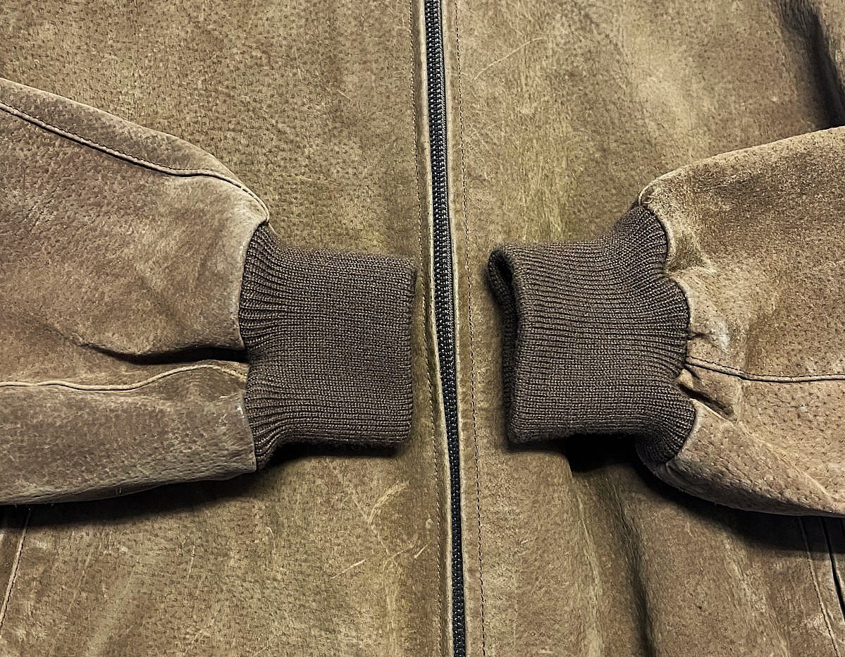 画像: 90'S LL Bean チンスト付き レザー ドリズラージャケット ブラウン (MINT CONDITION)