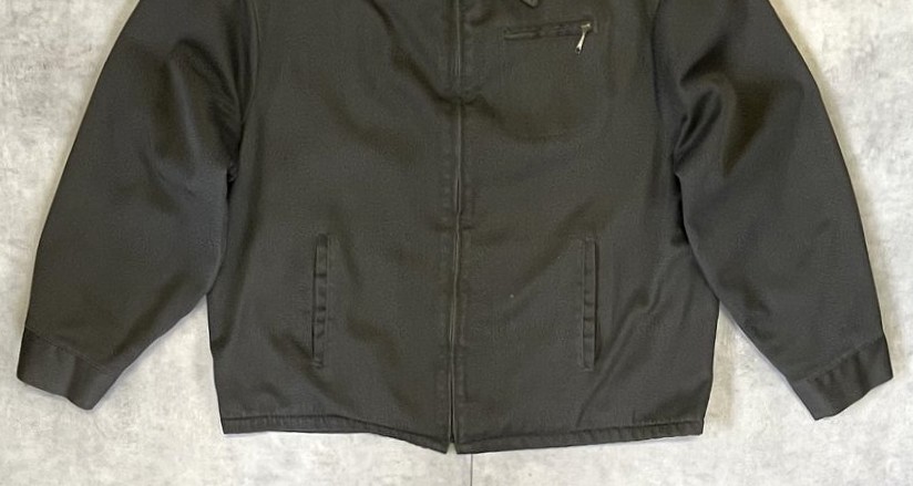 画像: 70'S BIG MAC 裏地ボア付き ワークジャケット ダークオリーブ TALONジップ (VINTAGE)