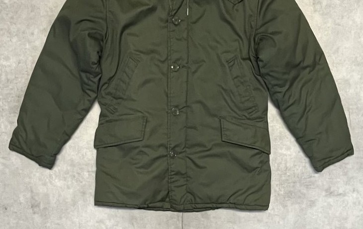 画像: 60'S LL Bean "B-9" 筆記体タグ 裏地キルティング フライトジャケット オリーブ TALONアルミジップ (VINTAGE)