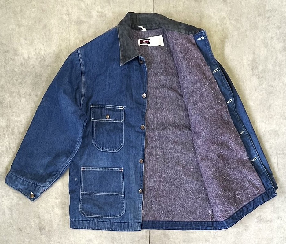 画像3: 80'S BIG MAC 裏地ブランケット デニム カバーオール インディゴ USA製 (VINTAGE)