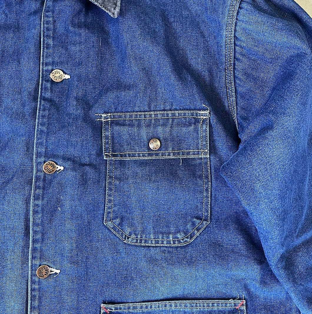 画像: 80'S BIG MAC 裏地ブランケット デニム カバーオール インディゴ USA製 (VINTAGE)