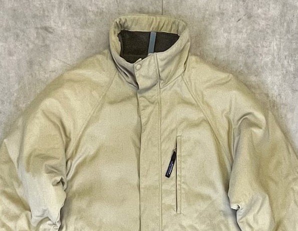 画像: 01'S PATAGONIA "ESCAPE JACKET" 裏地フリース スタンドカラー ナイロンジャケット ベージュ (VINTAGE)